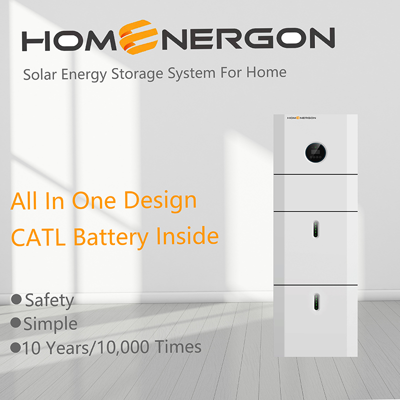 Hybrid 5kW solar panel power 10.2kwh lithium battery storage systems