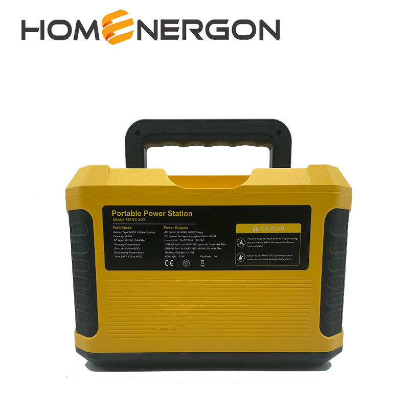 500W portable camping power station