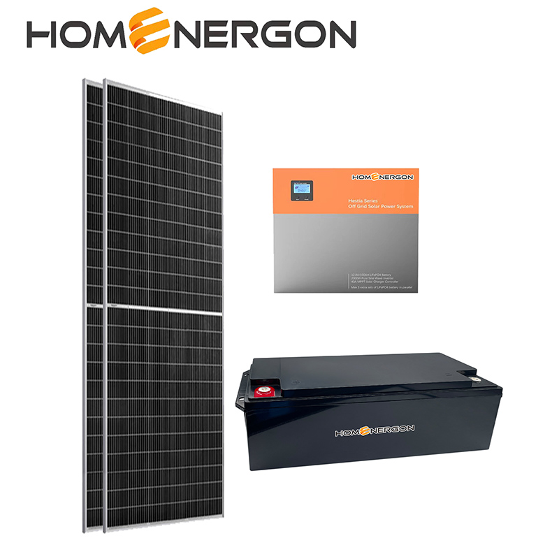 2KW Off-Grid Solar panel 2.56kwh lfp battery system