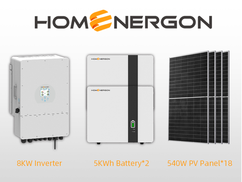 8KW hybrid system with battery